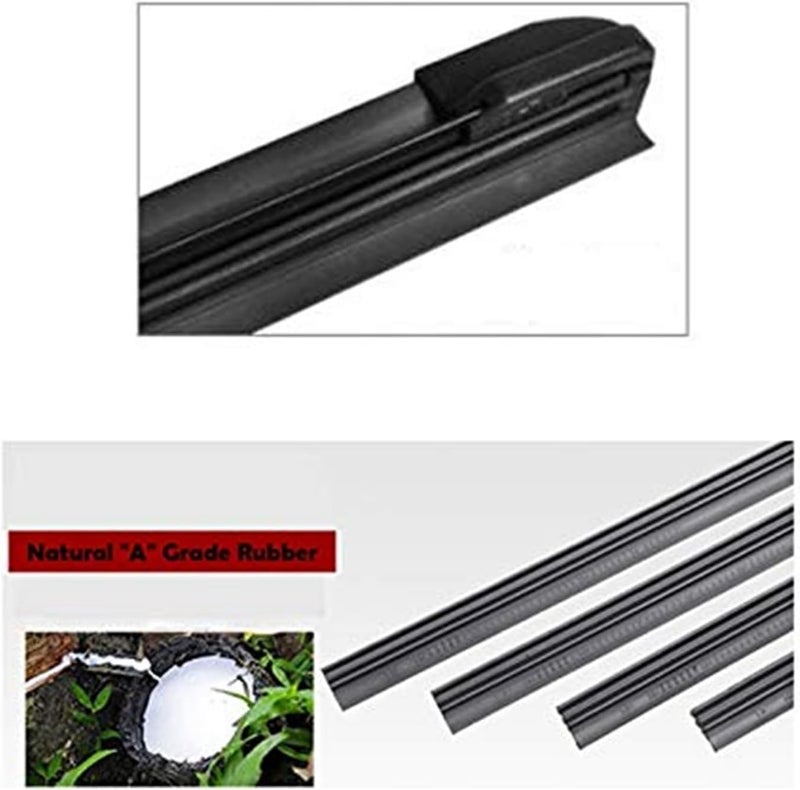 QASULER Windshield Wiper Blades Set for Citroen C4 - Image 3