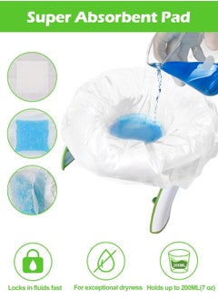 Generic 30 Disposable Potty Bags, Potty Liners Compatible with OXO Tot 2-in-1 Go Potty, Potty Refill Bags for Toddler Toilet, Universal Potty Training Bags Fit Most Potty Chairs, Seats, Portable Travel Toilet  - Image 4
