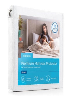 LINENSPA Linenspa Waterproof Smooth Top Premium Twin Mattress Protector, Breathable & Hypoallergenic Twin Mattress Covers - Packaging May Vary, White  - Image 2