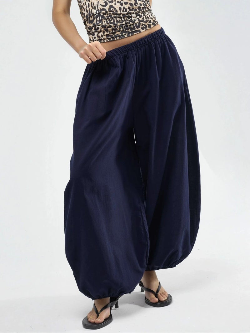BUSEM Elastic Waist Balloon Pants with Pockets - Image 2