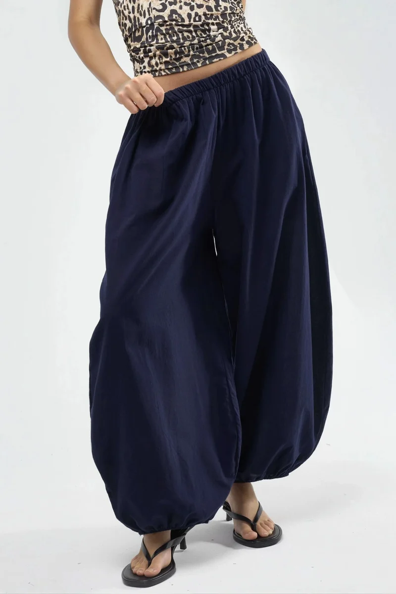 بوسيم BUSEM Elastic Waist Balloon Pants with Pockets