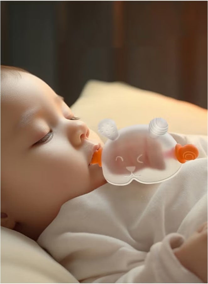 Lemon 2 Pcs Baby Teething Toys for Babies 0-6 Months, Silicone Teething Mitten, No Drop Teether Mitten for Teething Relief  - Image 3