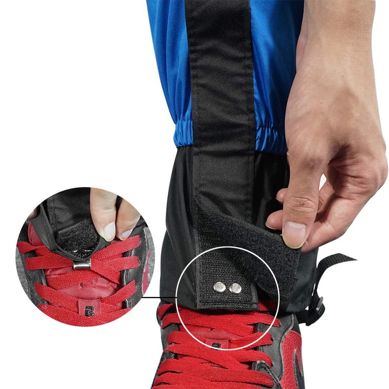 Luwint Waterproof Kids Leg Boot Gaiters - Hiking Hunting Climbing Gear for 6-12 Yrs Old Girls Boys (Blue) - Image 2