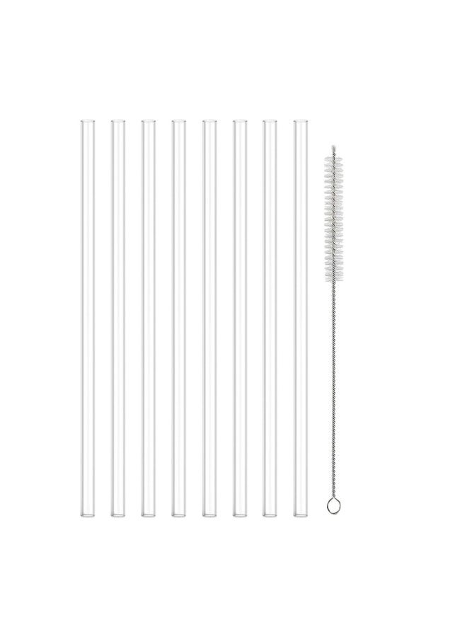 Cross-border Stanley PE Straw Replacement Suit Cloud Straw Cap Three-piece Set Stanley Water Cup 40oz Straw-Color:8 Tubes + 1 Brush  - Image 1