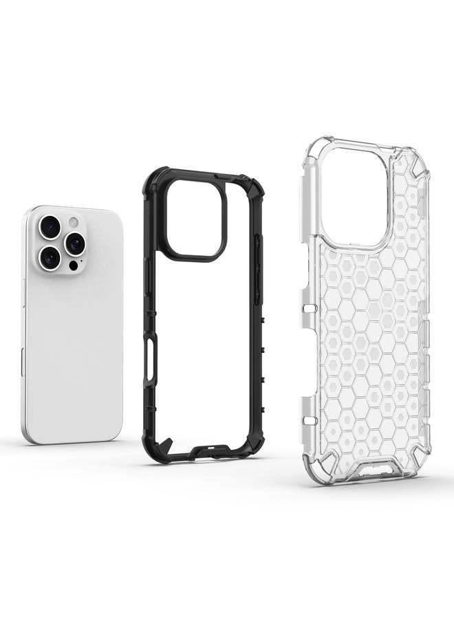 S-TOP Case For iPhone 16 Pro Honeycomb Shockproof Phone Case - Image 5