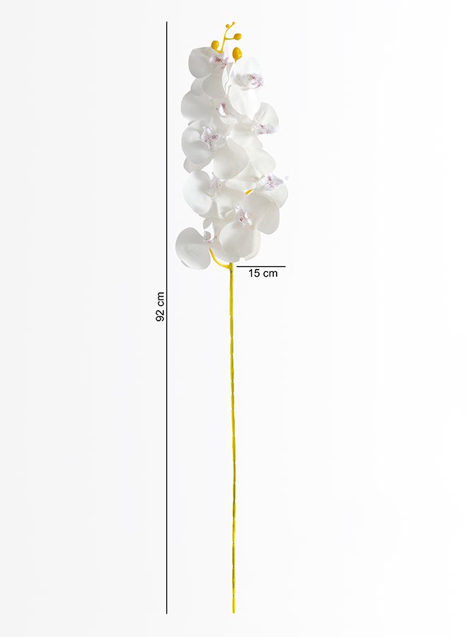 Noon East Orchid 3pc Flower Stick with 27 buds – White | 92cm Artificial Flower Stick | Ideal for Wedding, Living Room Decor, Hotel, Party Decoration, and DIY Décor - Image 2