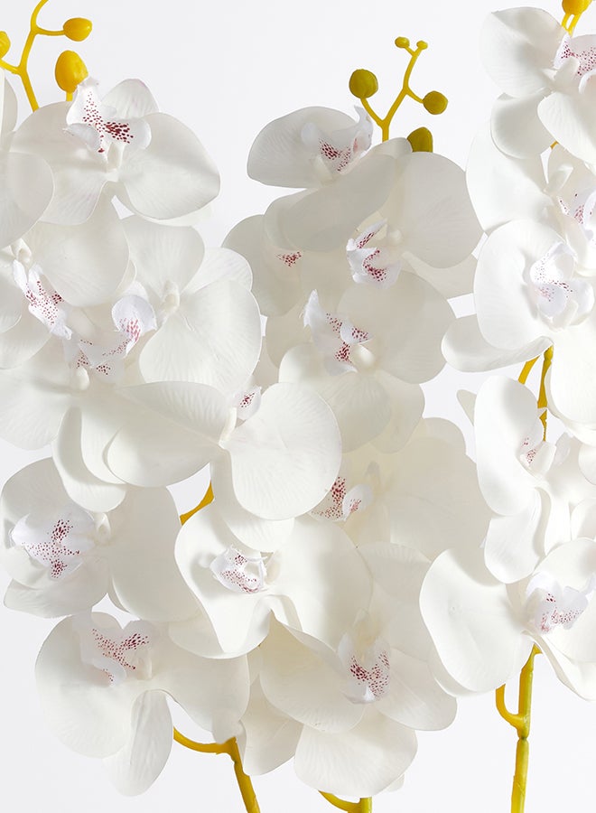 Noon East Orchid 3pc Flower Stick with 27 buds – White | 92cm Artificial Flower Stick | Ideal for Wedding, Living Room Decor, Hotel, Party Decoration, and DIY Décor - Image 3