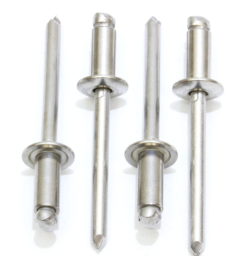 RKGD Stainless Steel Blind Rivets 1/8" Diameter x 1/4" long Pop Rivet Pin for Riveting Gun or Riveter machine (3.2 mm dia x 6 mm)(Pack of 200 PCs)) - Image 5
