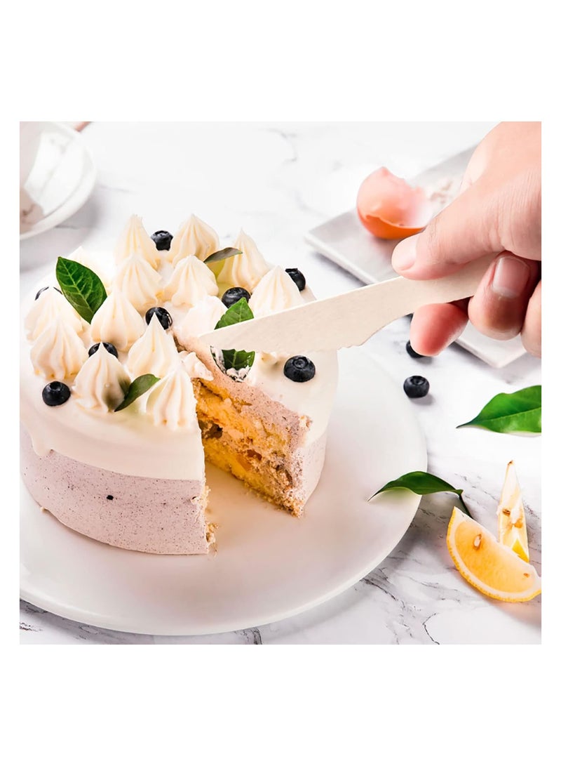 Falconpack Disposable Cutlery Eco-Friendly Wooden Knife, 25 Pieces - Image 3