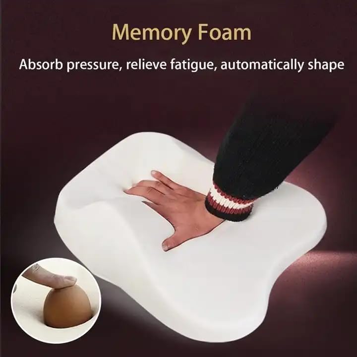 JB Export Memory Foam Car Neck Pillow Ergonomic Neck Rest Support for Driver or Front Passenger Seat Help Relieve Neck Pain & Fit Most Vehicles (Standard, 1) - Image 5