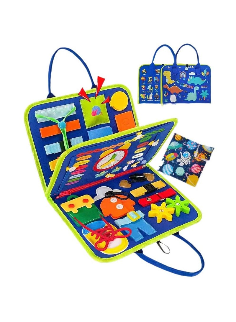 Y&D Busy Board Toys For Kids Toddler Sensory Toys Felt Activity Board For Boys And Girls Preschool Educational Learning Toy Gift For 2-4 Years Old Children Travel Toy For Airplane Or Car - Image 1
