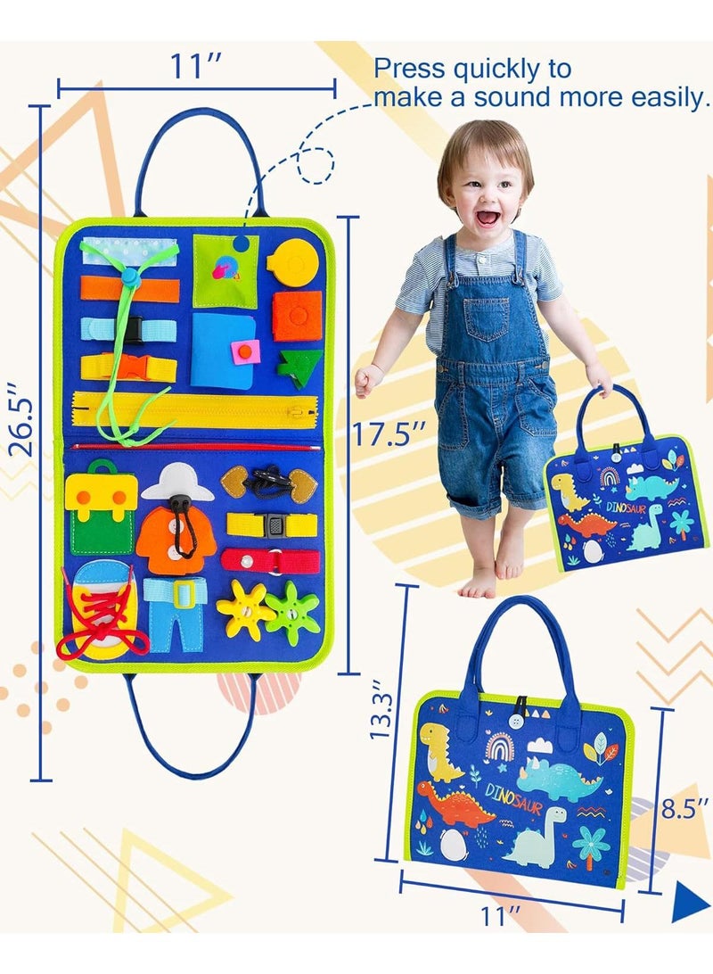 Y&D Busy Board Toys For Kids Toddler Sensory Toys Felt Activity Board For Boys And Girls Preschool Educational Learning Toy Gift For 2-4 Years Old Children Travel Toy For Airplane Or Car - Image 2
