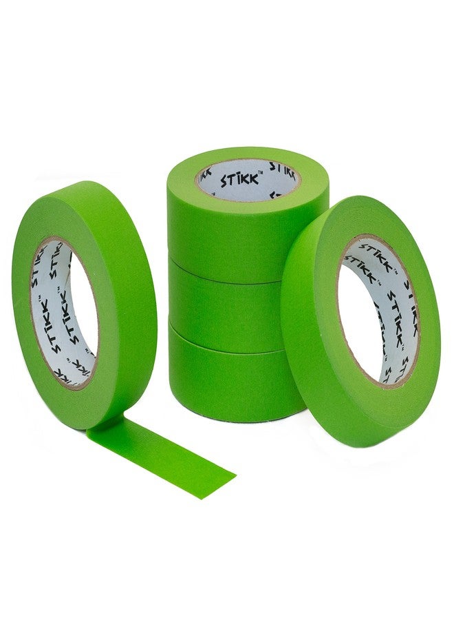 STIKK Painters Tape - 5pk Green Painter Tape - 1.5 inch x 60 Yards - Paint Tape for Painting, Edges, Trim, Ceilings - Masking Tape for DIY Paint Projects - Residue-Free Painting Tape - Image 1