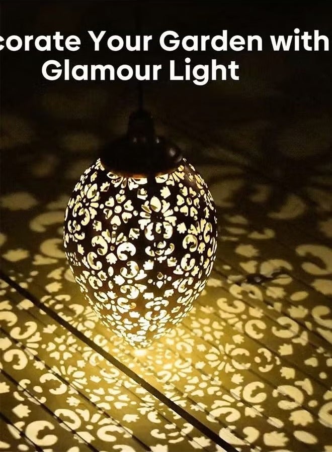 Generic Outdoor Solar Lantern LED Garden Lights Waterproof Decorative Metal Light Stake Decorative Landscape Lamp for Garden Patio Courtyard Lawn Walkway Garden Tools Furniture Lights  - Image 3