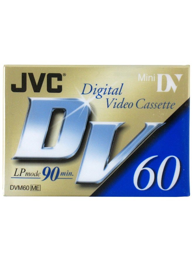 JVC Digital Video Cassette - M-DV60ME - Blank Mini DV - 90 Mins - 3 Pack - Image 1