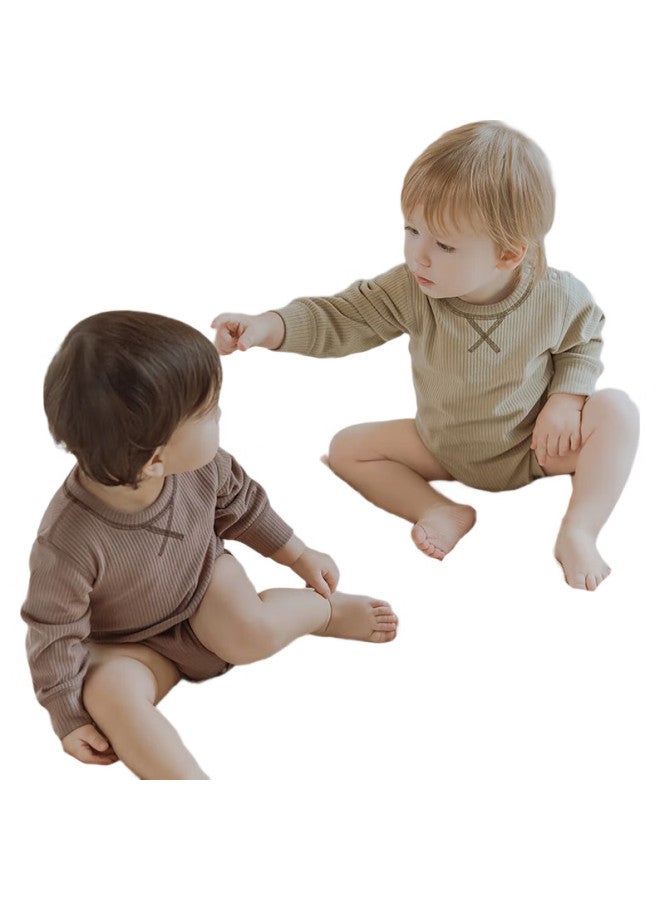 Good bear Cute Bear 【Light Warm Fleece】Baby Romper Autumn Winter Season Thermal Onesie Infant Warm Pajamas Triangle Ha Clothes Heat-Generating - Image 1