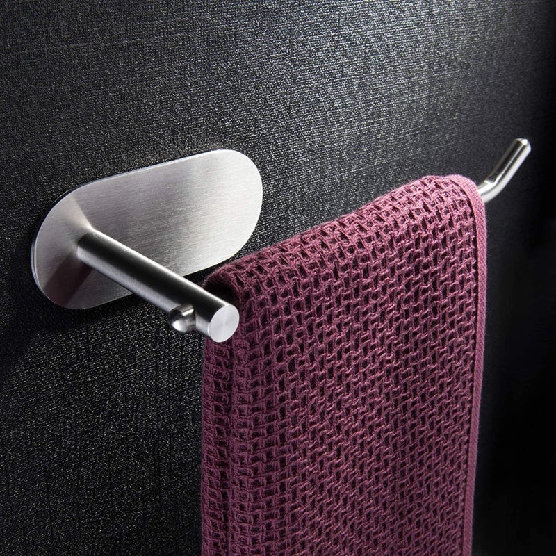 Zollyss Zollyss Self Adhesive Towel Ring Stainless Steel Napkin Towel Hanger for Washbasin Anti Rust Strong Sticker Towel Holder for Bathroom Napkin Holder  - Image 1