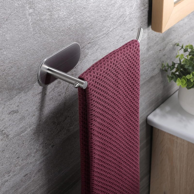 Zollyss Zollyss Self Adhesive Towel Ring Stainless Steel Napkin Towel Hanger for Washbasin Anti Rust Strong Sticker Towel Holder for Bathroom Napkin Holder  - Image 2