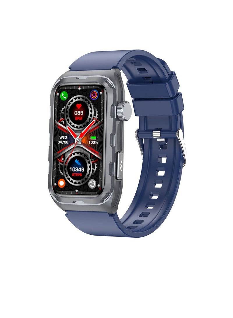 TK79 Smart Watch, Magnetic Charging Smart Health Sports Bracelet, Lightweight Fitness Tracker Watch With ECG Heart Rate Blood Oxygen Measurement, (1pc, Blue) - Image 1