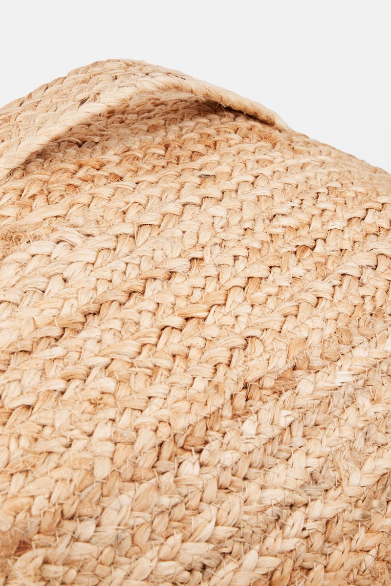 Muy Mucho Square Pouf 40 x 40 x 30 cm, Tan  - Image 3