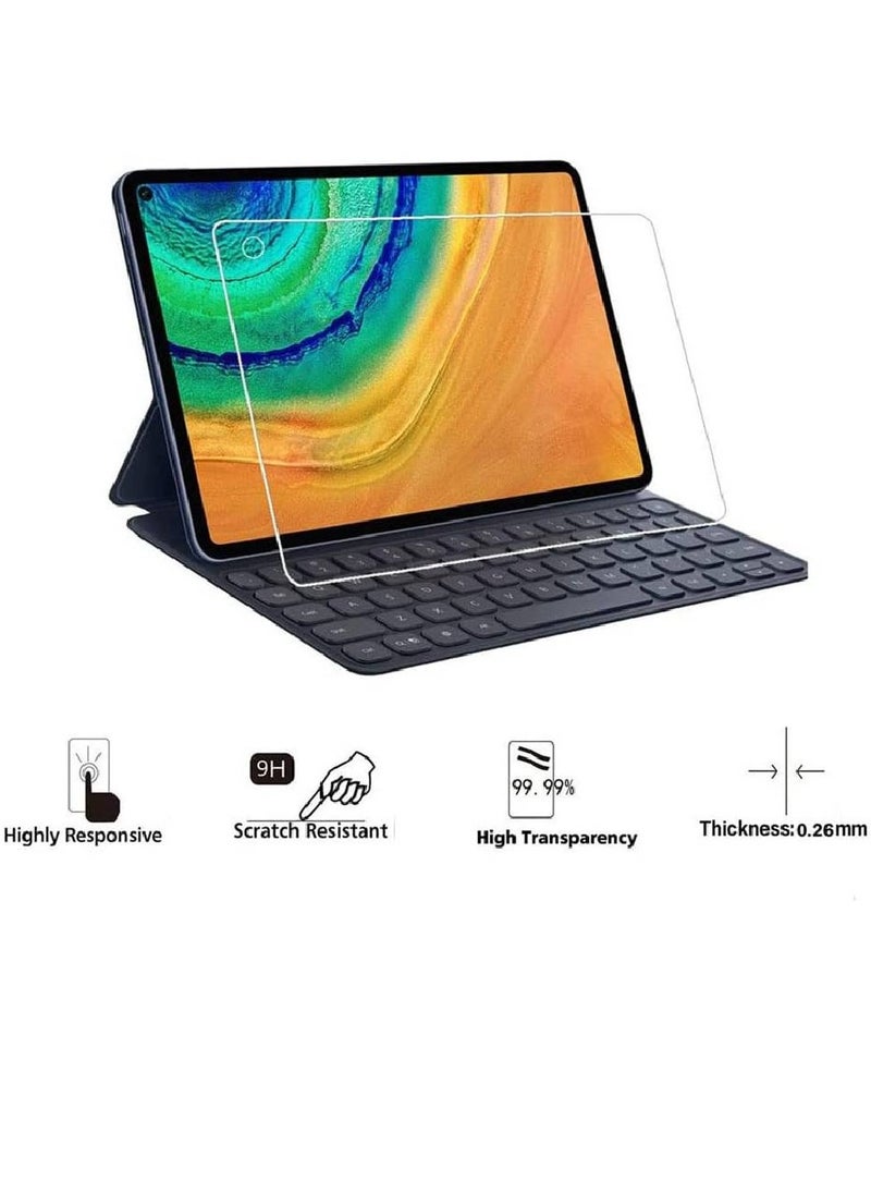 HYX 9H Hardness HD Clear Cover Anti-Scratch Bubble-Free High-Definition Easy-Installation Tempered Glass Screen Protector Compatible For Huawei MatePad Pro 10.8 Inch  - Image 2