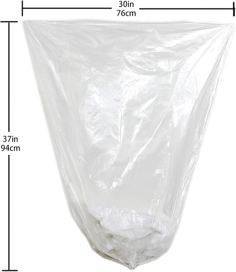 TYPLASTICS 20-30 Gallon Clear Trash Can Liners - 30" x 37" - High Density Garbage Bags - Case of 500 - Multipurpose for Office, Outdoor, Recycling, Industrial and Commercial - Image 2
