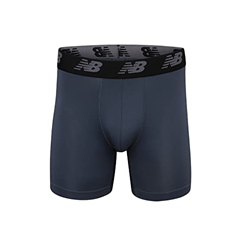 New Balance Men's Performance 5" No Fly Boxer Brief, 4-Pack, Team Royal/Team Red/Pig/Thunder, Large (NB3017-4) - Image 5