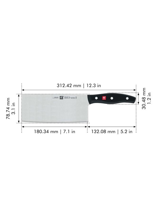 Zwilling Twin Signature 7-inch Chinese Vegetable Cleaver, Razor-Sharp, Made in Company-Owned German Factory with Special Formula Steel perfected for almost 300 Years, German Knife - Image 3