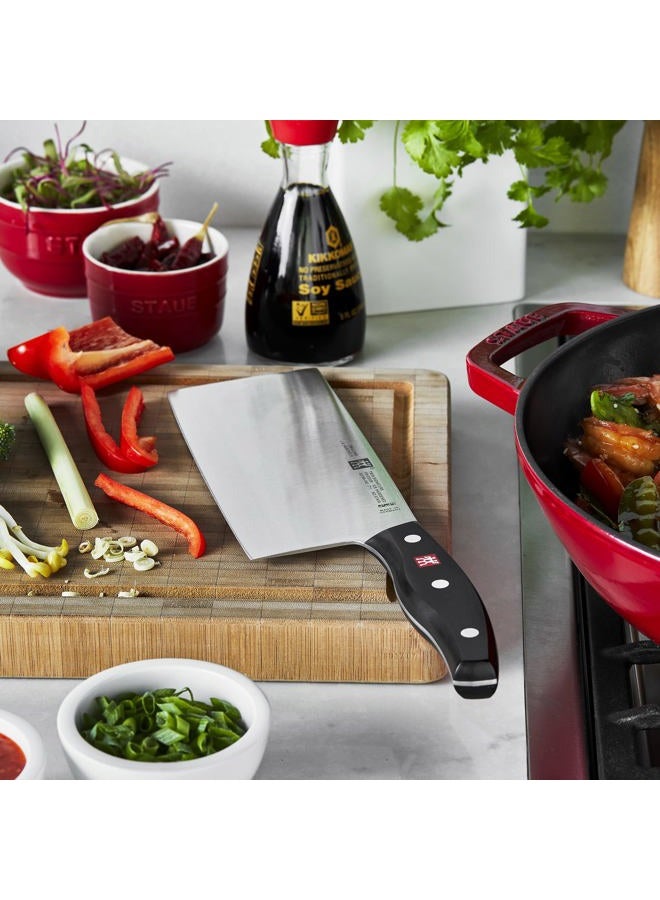 Zwilling Twin Signature 7-inch Chinese Vegetable Cleaver, Razor-Sharp, Made in Company-Owned German Factory with Special Formula Steel perfected for almost 300 Years, German Knife - Image 2