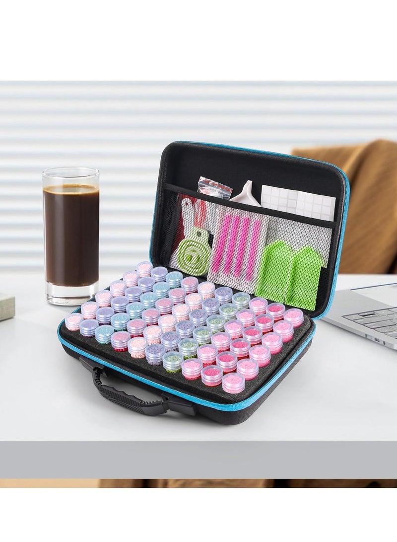 60 Slot Diamond Painting Storage Containers, Diamond Art Accessories and Tools, Portable Diamond Painting Organizer Shockproof, Adult Diamond Art Kit, Jewelry Beads Storage Box - Image 5