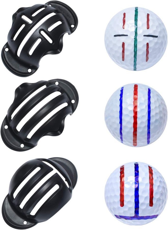 CUALFEC 8 Pack Golf Ball Marker,Golf Ball Line Drawing Marker,Golf Ball Liner Golf Ball Marking Tool Golf Accessories Golf Ball Alignment Marking Tool - Image 2