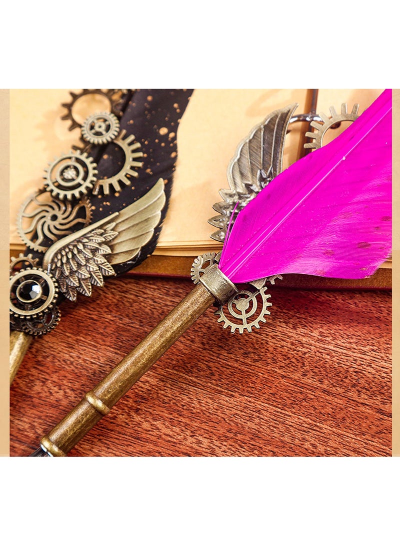 Creative And Practical, Niche High-end Gigh-value Feather Pen (Purple) - Image 5