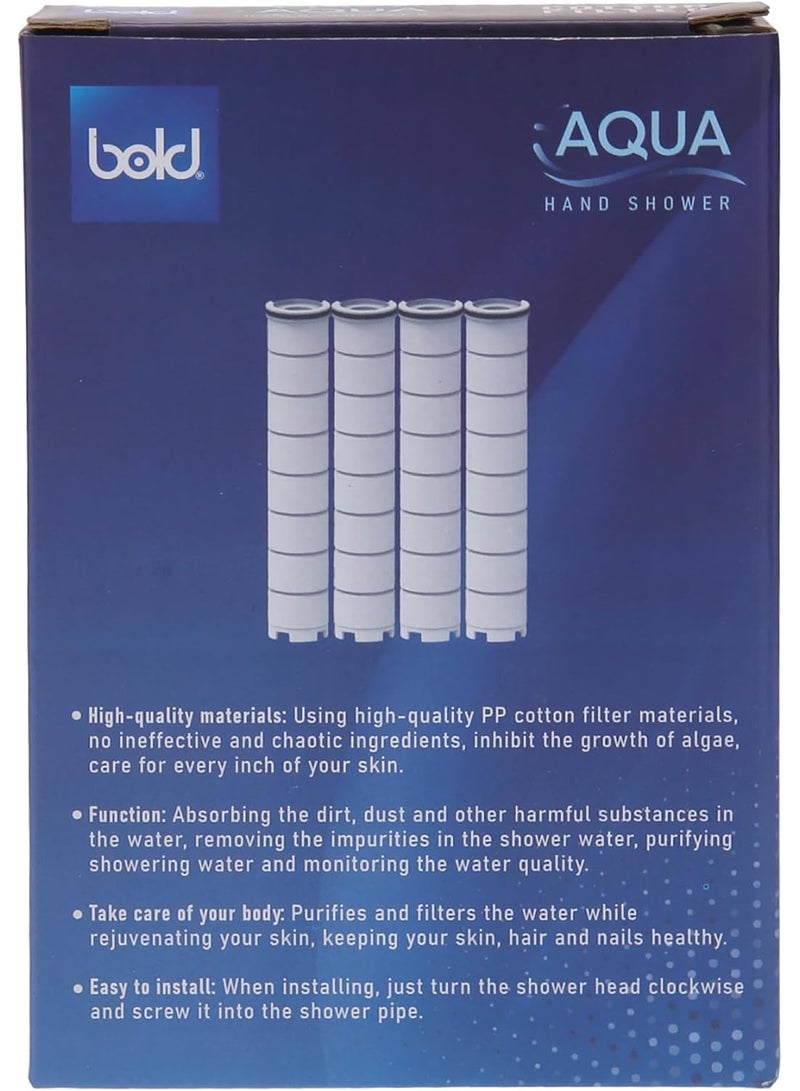 Bold Aqua PP Cotton Shower Filter 4 Pcs - Image 4