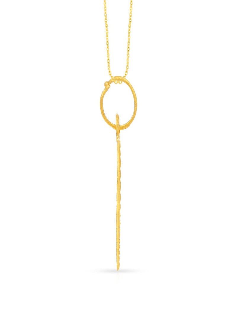 Malabar Gold and Diamonds 22k 916 Purity Gold Pendant for Women EMPN132ZY  - Image 3