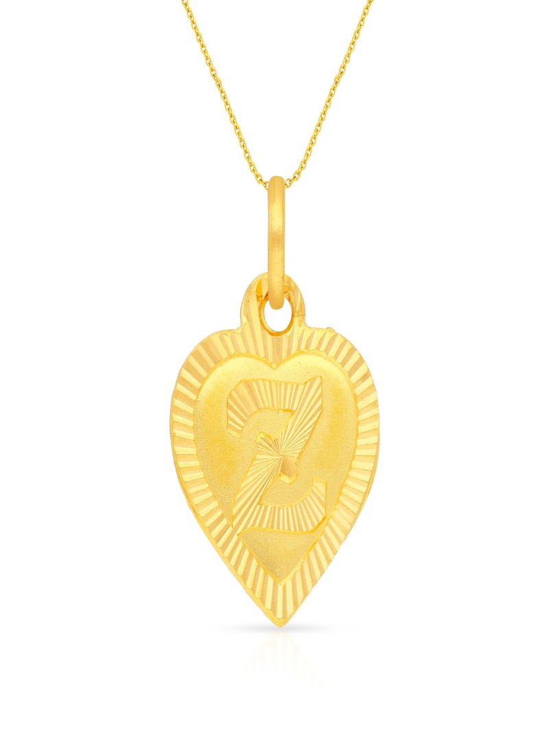 Malabar Gold and Diamonds 22k 916 Purity Gold Pendant for Women EMPN132ZY  - Image 1