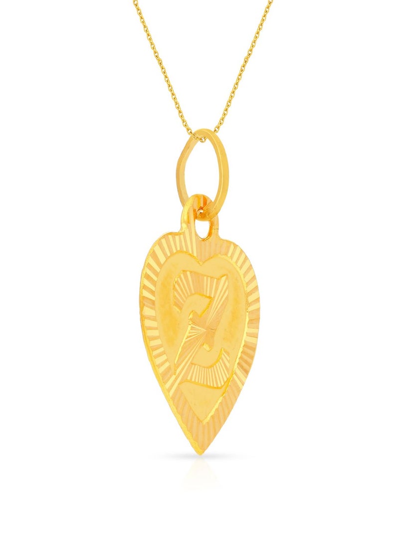 Malabar Gold and Diamonds 22k 916 Purity Gold Pendant for Women EMPN132ZY  - Image 2