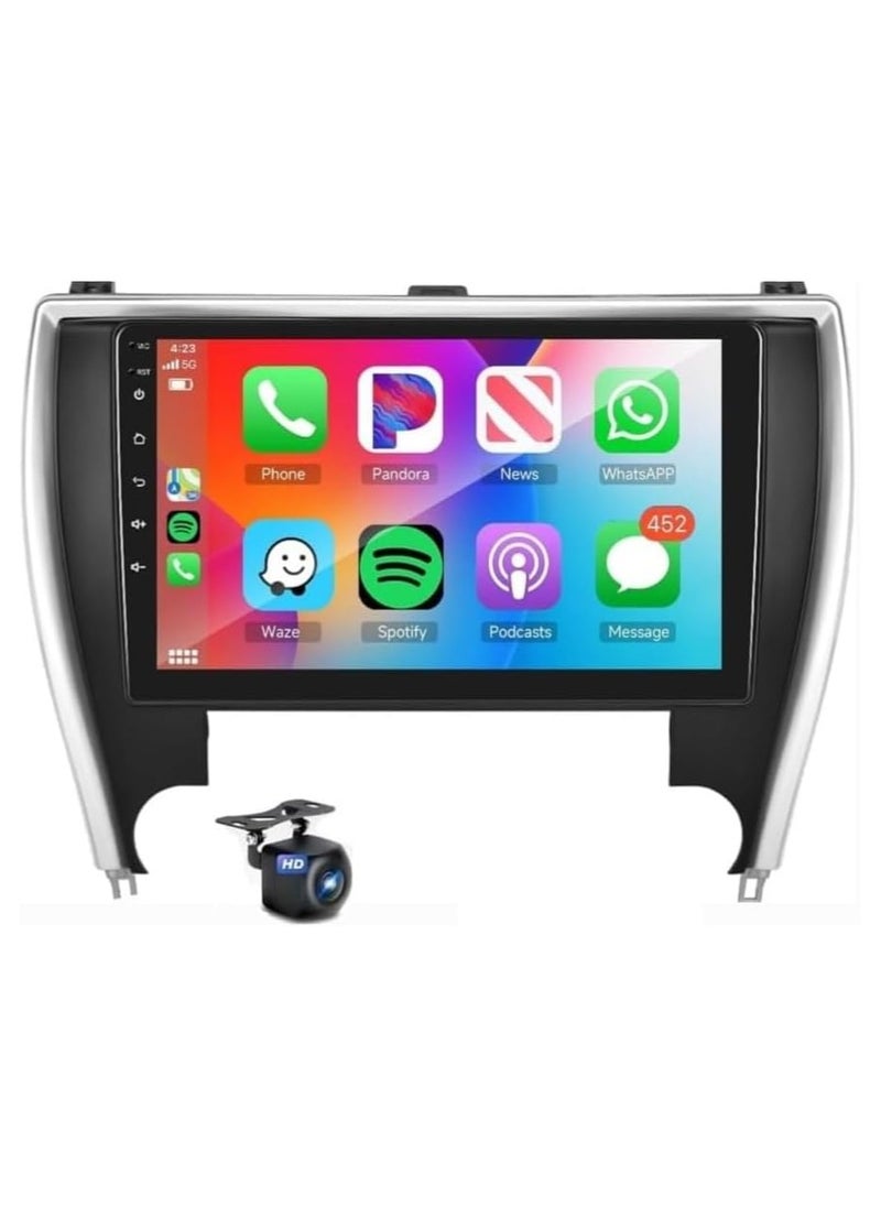 SHEZA STAR Android Car Stereo for Toyota Camry 2015-2017 1GB RAM 32GB ROM M-Link Wi-Fi BT, Radio GPS, 10 Inch IPS.QLED Touch Screen with AHD Camera Included  - Image 1