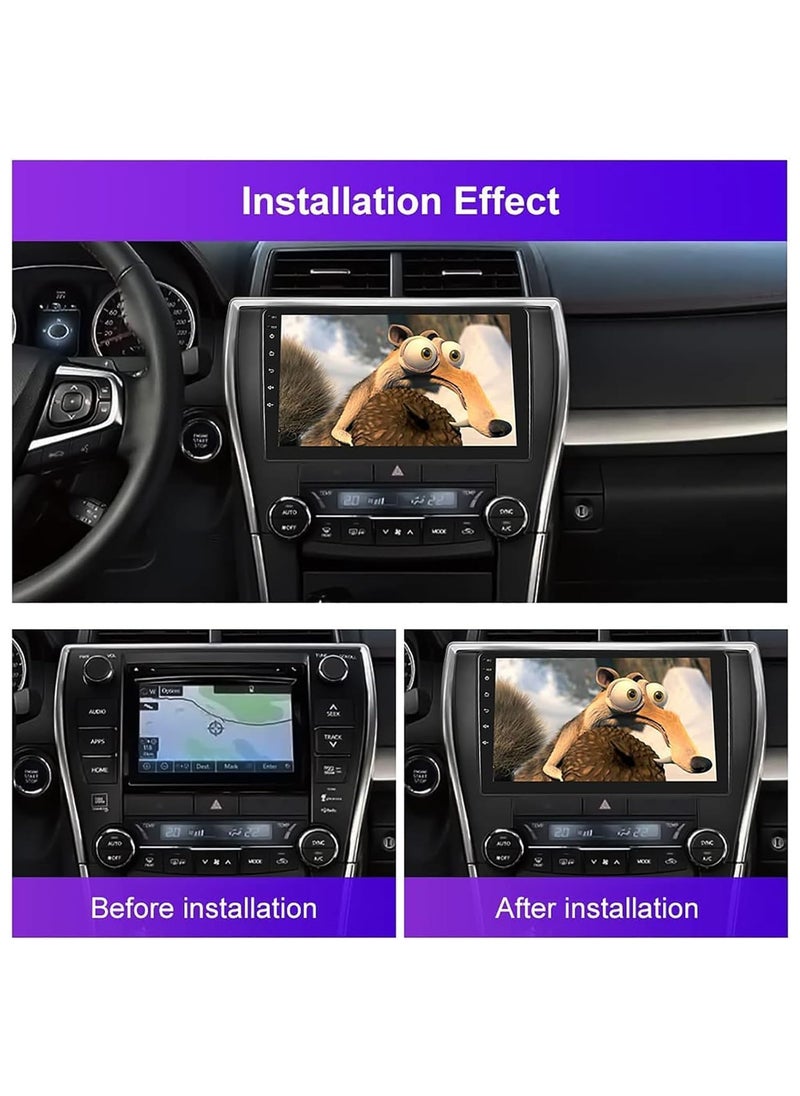 SHEZA STAR Android Car Stereo for Toyota Camry 2015-2017 1GB RAM 32GB ROM M-Link Wi-Fi BT, Radio GPS, 10 Inch IPS.QLED Touch Screen with AHD Camera Included  - Image 2