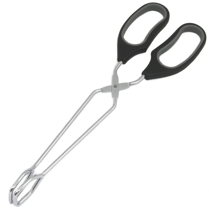 Chef Craft Classic Straight Tongs, 12 inch, Black - Image 1