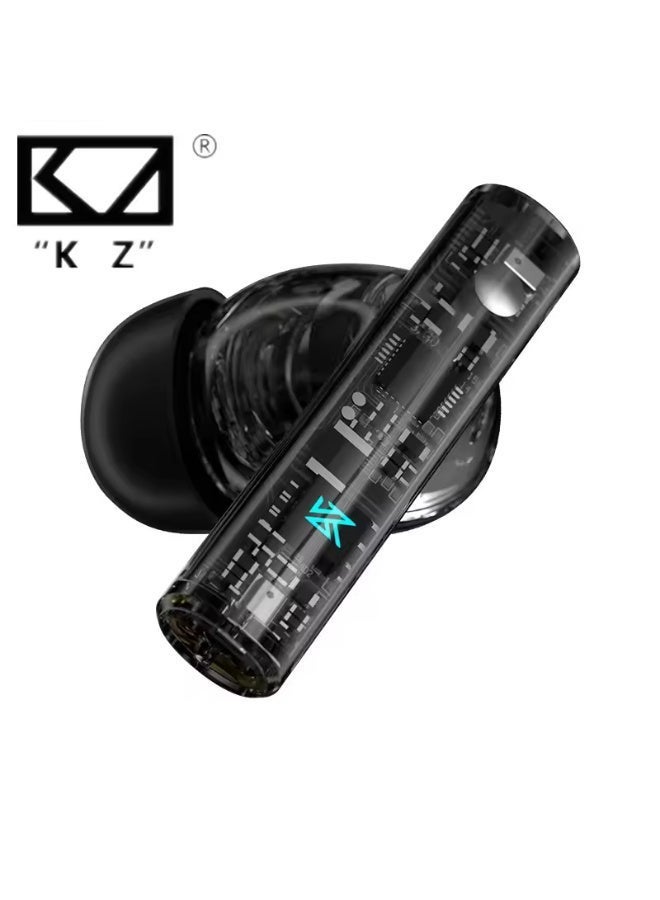 KZ Sora Wireless Bluetooth 5.4 Earbuds, Hi-Fi Sound, Low Latency Gaming Mode, Deep Bass, Transparent Design, USB-C Charging - Image 2