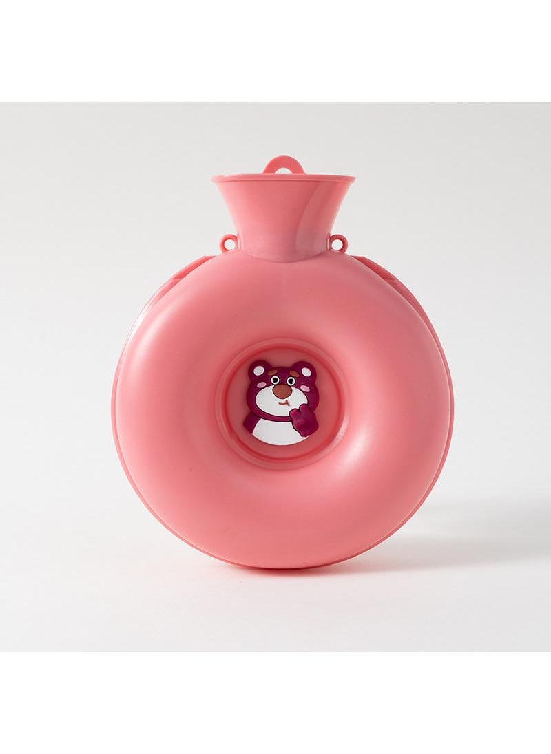 Y&D Doughnut Warm Water Bag Mini Portable Hot Hand Bag Waterflooding PVC Bag 600ml  - Image 1