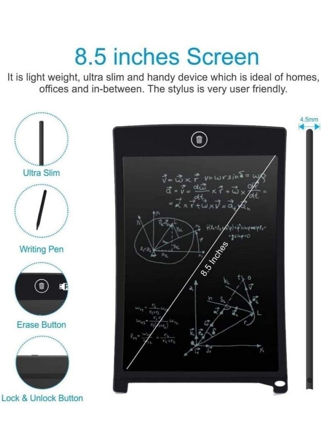TANKO TANKO Lcd Writing Tablet Screenwriting Toys Smart Digital E-Note Pad 8.5 Inch Light Weight Magic Slate For Drawing Playing Noting By Kids And Adults Best Birthday Gift Girls Boys, (Multicolor)  - Image 3