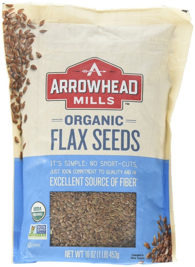 Arrowhead Mills Organic Flax Seeds - 16 oz - Image 1