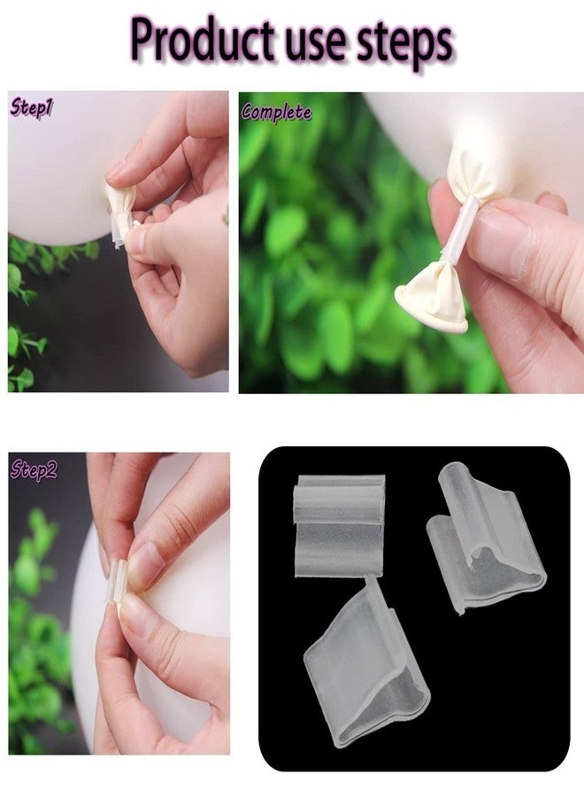 AYLIFU Transparent Balloon Clip - V-shaped, Wedding & Party, 150 Pieces - Image 4