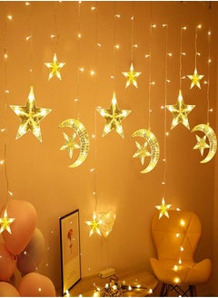 LED Moon And Star Pattern Ramdan Decorative Lights Warm White 3 M LED Moon And Star Pattern Ramdan Decorative Lights Warm White Three Pin Plug