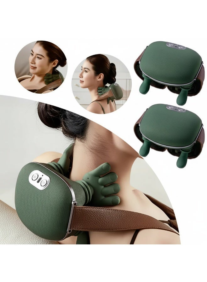Electric Neck & Shoulder Massager with Kneading Hand Simulation – Deep Tissue Back Massage Device with Heat, Adjustable Straps, Pain Relief for Neck, Shoulders & Upper Back - Image 2