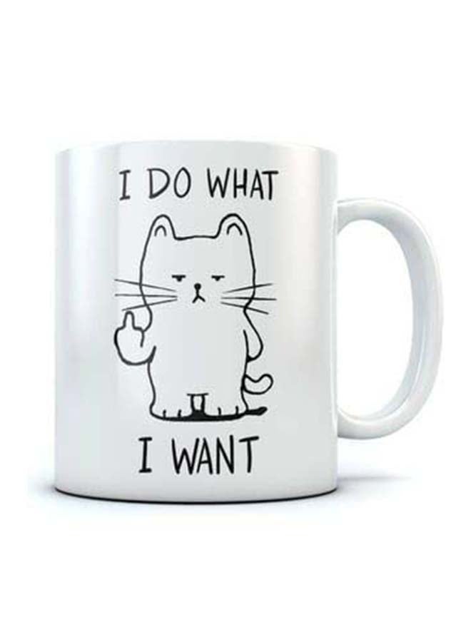 مج ابيض بطبعه كلمه I do what I want