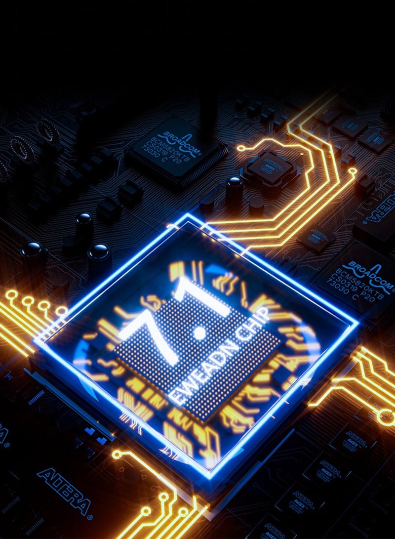 MONOGUE Wireless Keyboard and Mouse with wired Headphone Set Transparent RGB Mechanical Dual Mode Rechargeable USB Computer Gaming Keyboard Set - Image 3