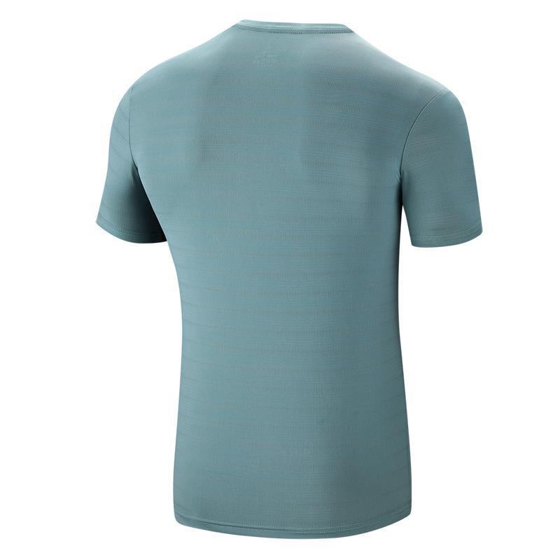 Cool Ice Silk Cotton Men's Short-sleeved T-shirt Summer White Half-sleeved Clothes Men's Solid Color Mercerized T-shirt Base Shirt - Image 3