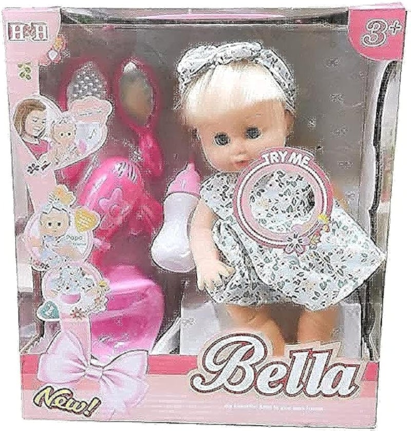 Elegant Generic Talking Baby Bride with Multi Accessories and Hat for Girls